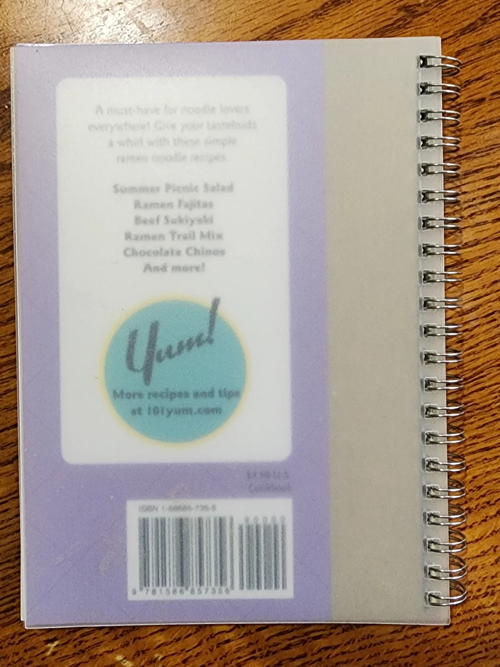 101 Things To Do With Ramen Noodles - Purple Spiral Notebook